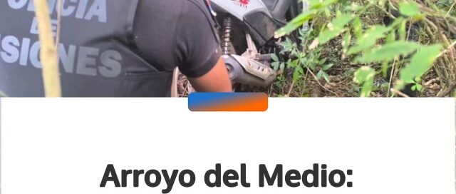 Arroyo del Medio: recuperaron una moto robada que estaba oculta en el cauce de un arroyo